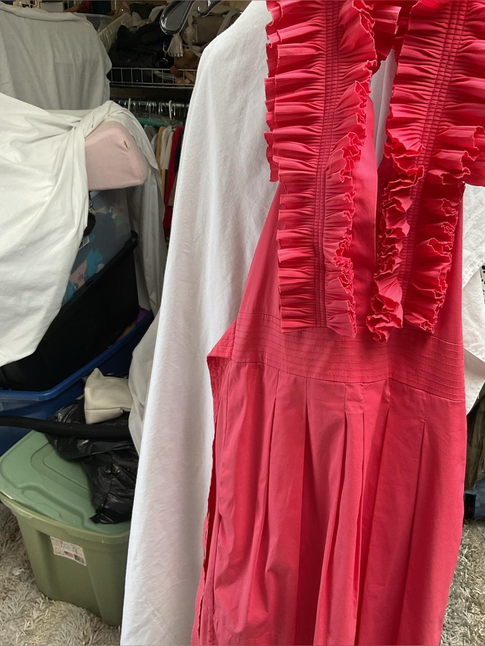 BCBG Ruffled Sleeveless Pink Dress
